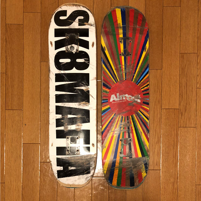 中古】スケートボードデッキ 2枚セット（almost•SKATEMAFIA）の通販 by ちゃまこ's shop｜ラクマ