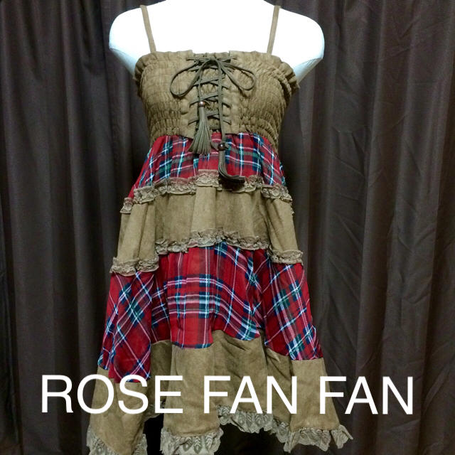 ROSE FANFAN(ローズファンファン)の【新品】ROSE  FAN FAN2wayワンピ レディースのワンピース(ひざ丈ワンピース)の商品写真