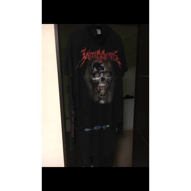 本日限定 Vetements レイヤード スカル ドレス Sサイズ 本日限定 Vetements レイヤード スカル ドレス Sサイズ