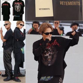 バレンシアガ(Balenciaga)の本日限定 Vetements レイヤード スカル ドレス Sサイズ(Tシャツ/カットソー(七分/長袖))