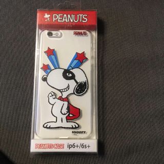 ピーナッツ(PEANUTS)のスヌーピー iPhone6plus  ６Ｓplus  クリアカバー(iPhoneケース)