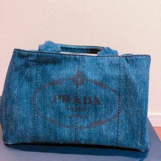 プラダ(PRADA)のプラダ PRADA カナパ 中古 トートバッグ デニム(トートバッグ)