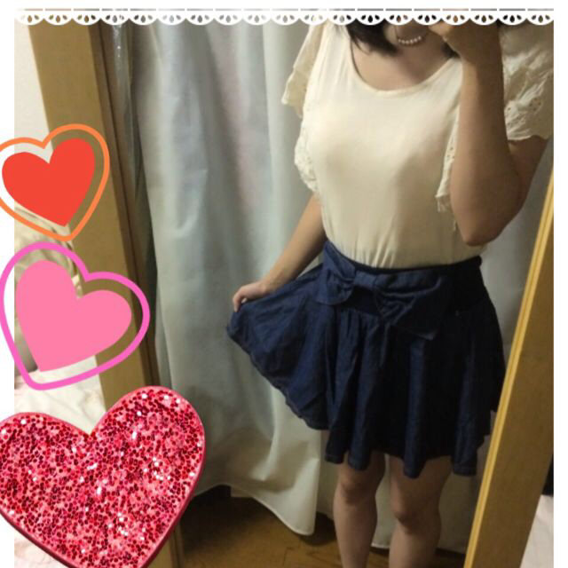 ARROW(アロー)のnaoko様♡デニムスカート＆白tops レディースのスカート(ミニスカート)の商品写真
