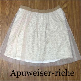 アプワイザーリッシェ(Apuweiser-riche)のApuweiser-riche ミニスカート チュール 値下げ(ミニスカート)