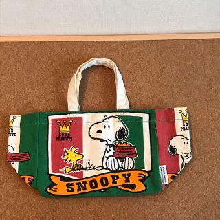 スヌーピー(SNOOPY)のスヌーピー /ミニトート/グリーン(トートバッグ)