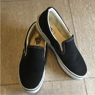 ヴァンズ(VANS)のVANS スリッポン ブラック US7 25(スリッポン/モカシン)