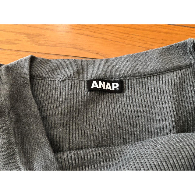 ANAP(アナップ)のANAP＊リブフリルオフショルトップス レディースのトップス(カットソー(長袖/七分))の商品写真