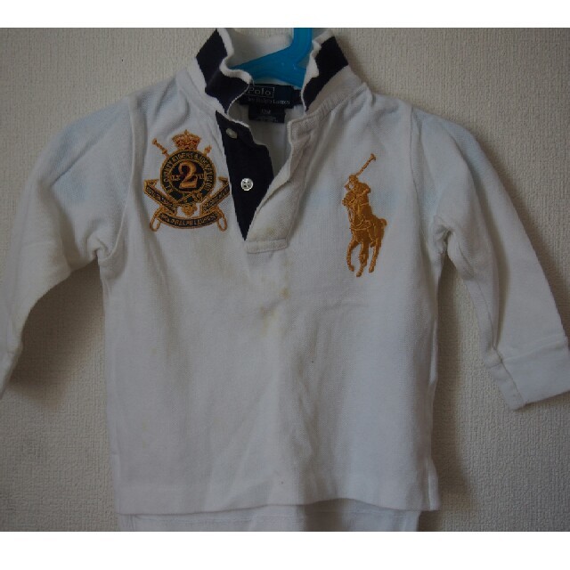 POLO RALPH LAUREN(ポロラルフローレン)のラルフローレン 長袖ポロ 80㎝ キッズ/ベビー/マタニティのベビー服(~85cm)(シャツ/カットソー)の商品写真