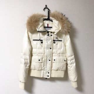 モンクレール(MONCLER)のモンクレール ダウン 白 ホワイト ジャケット コート モンクレ(ダウンジャケット)