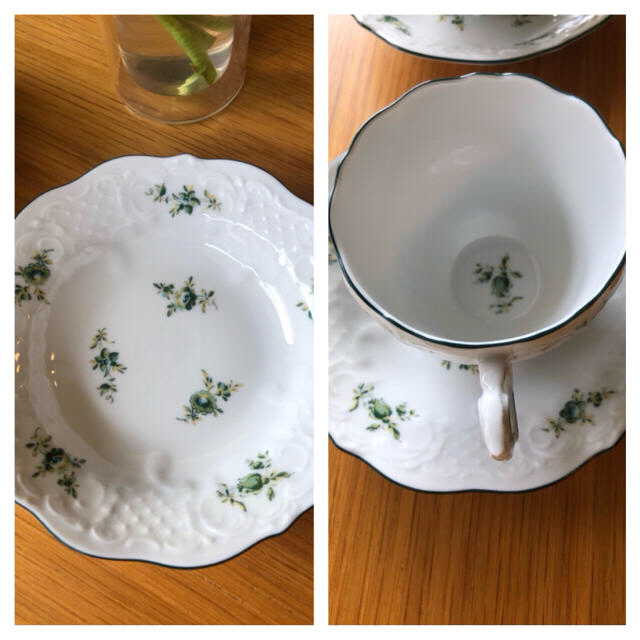 MEISSEN - 専用 CM採用♪リンドナー ジェイド カップ&ソーサー2客の