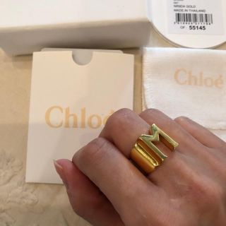 Chloe クロエ イニシャル リング Y アルファベット