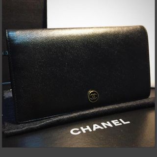 シャネル(CHANEL)の🌟美品❤️CHANEL🌟ココボタン長財布 ブラック(財布)