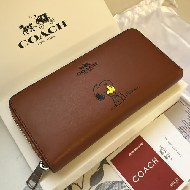 Coach 付属品完備 Coach 長財布 スヌーピー ブラウン コーチ 新品 アウトレットの通販 By スヌさん コーチならラクマ