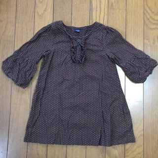 ベビーギャップ(babyGAP)のbabyGap★ドットワンピース★コーデュロイ★100(ワンピース)