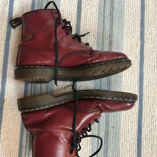 Dr.Martens／サイドゴアシューズ希少モデルUK8スリッポン赤レッド