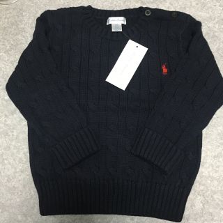 ラルフローレン(Ralph Lauren)のラルフローレン セーター 80cm 12M ネイビー 新品タグ付き(ニット/セーター)