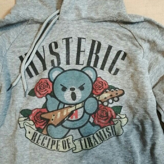 ヒステリックグラマー　HYSTERIC GLAMOUR　パーカー　クマ　黒