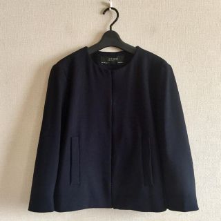 ザラ(ZARA)のZARA♡ノーカラージャケット♡Lサイズ(ノーカラージャケット)