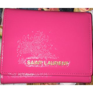 サンローラン(Saint Laurent)のあけみ様専用  サンローラン 財布 フューシャピンク  (財布)