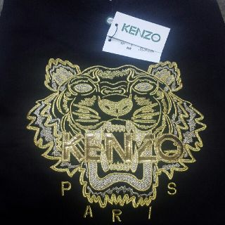 ケンゾー(KENZO)の【新品】KENZO 黒 トレーナー Mサイズ(スウェット)