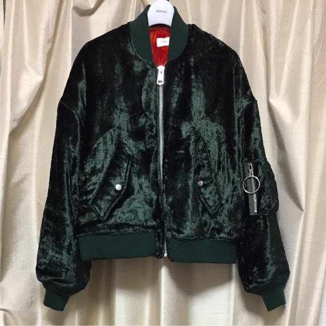 neonsign velvet ma-one reversible GREEN メンズのジャケット/アウター(ブルゾン)の商品写真