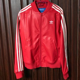 アディダス(adidas)のadidas レザーブルゾン(ブルゾン)