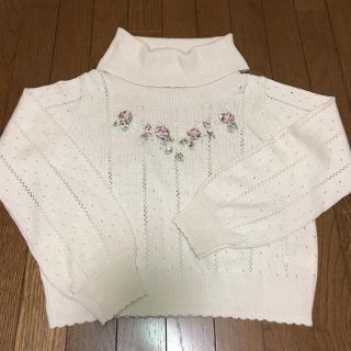 アンアナザーアンジェラス(an another angelus)のお花刺繍ニット💕(ニット/セーター)