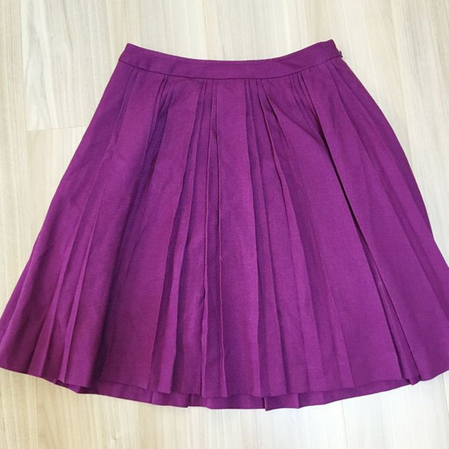 Rope' Picnic(ロペピクニック)の送料込み♡美品♡紫プリーツスカート レディースのスカート(ひざ丈スカート)の商品写真