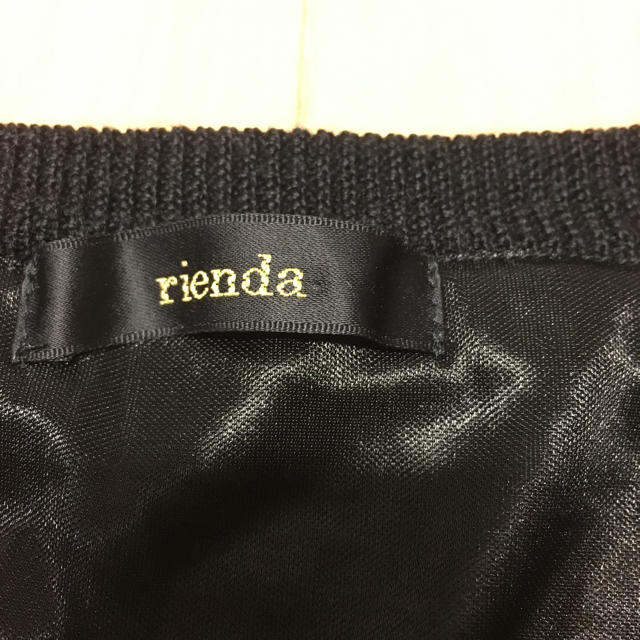 rienda(リエンダ)のニット ワンピース チェック レディースのワンピース(ミニワンピース)の商品写真