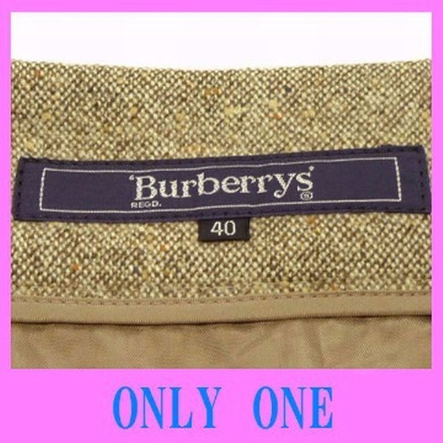 BURBERRY(バーバリー)のリトルミー様専用 本物 バーバリー 薄茶 羊毛 カシミヤ スカート  レディースのスカート(ロングスカート)の商品写真