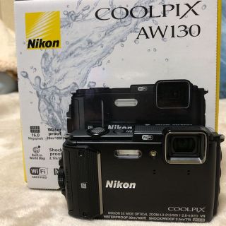 ニコン(Nikon)の【セール中】ニコン コンデジ AW130 ブラック ☆送料無料(その他)