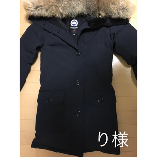 カナダグース(CANADA GOOSE)の【美品 正規品】カナダグース Canada Goose ブロンテ ネイビーS(ダウンジャケット)