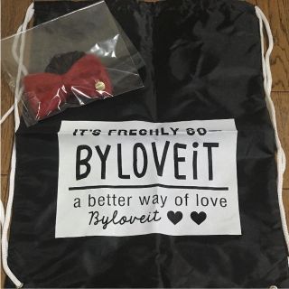 ナルミヤ インターナショナル(NARUMIYA INTERNATIONAL)のbyLOVEiT  ナップザック&ヘアゴム セット(その他)