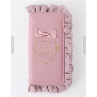 メゾンドフルール(Maison de FLEUR)のMaison de FLEUR ブランドロゴフリルiPhoneケース(iPhoneケース)