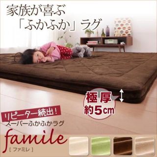 ついに再入荷　即完売品　スーパーふかふかラグ　190×240cm(ラグ)