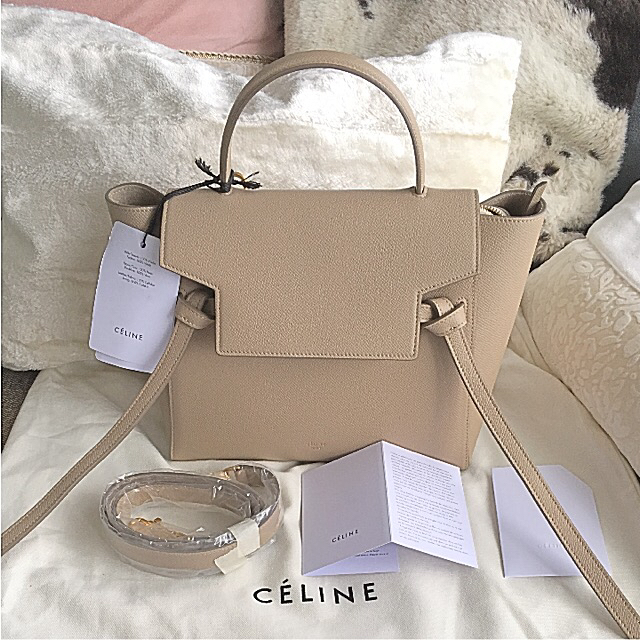 CELINE ベルトバッグ ミニ ライトトープ