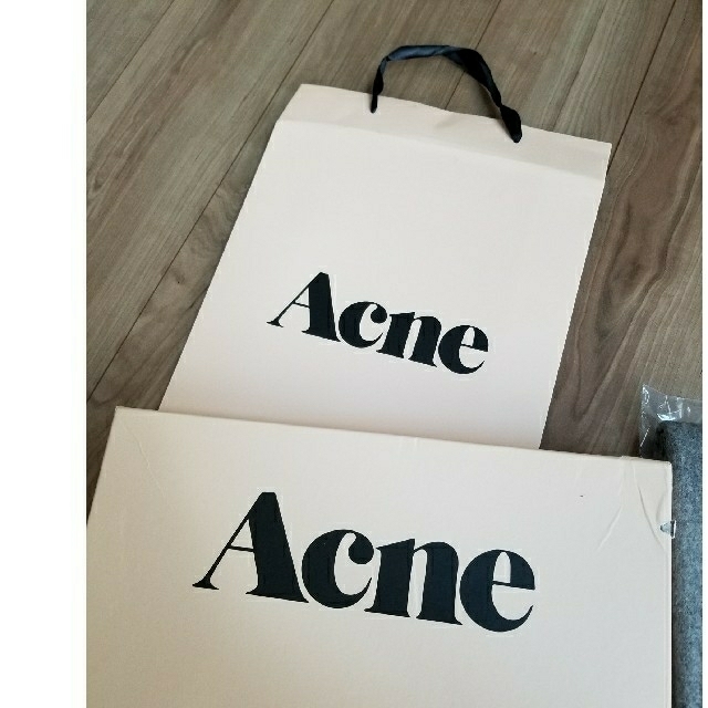 レディースacne　マフラー　グレー　即日発送