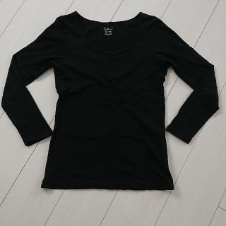 ナチュラルビューティーベーシック(NATURAL BEAUTY BASIC)の【ナチュラルビューティーベーシック】黒長袖Tシャツ(シャツ/ブラウス(長袖/七分))