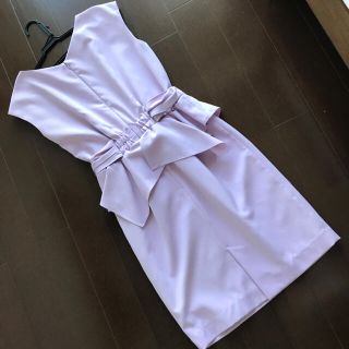 ジュネヴィエーブ(JENEVIEVE)のJENEVIEVE/ワンピース/超美品/ラベンダー(ひざ丈ワンピース)