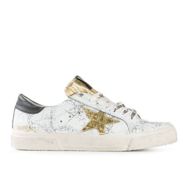 GOLDEN GOOSE(ゴールデングース)のゴールデングース ホワイトクラッシュ レザースニーカー 36 レディースの靴/シューズ(スニーカー)の商品写真