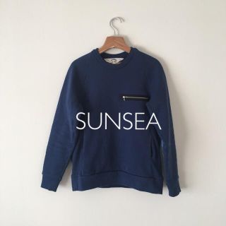 サンシー(SUNSEA)のSUNSEA☆サンシー デニムパッチ付きスウェット(スウェット)