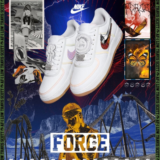 NIKE(ナイキ)のNIKE AIR FORCE 1 LOW TRAVIS SCOTT 26.5cm メンズの靴/シューズ(スニーカー)の商品写真