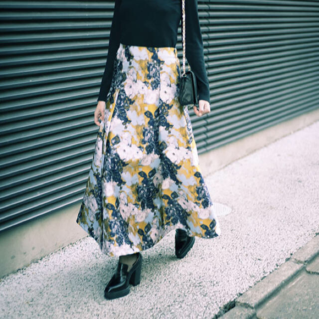 Ameri vintageABSTRACTFLOWERMERMAID SKIRT