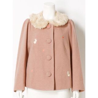 フランシュリッペ(franche lippee)の☆があ様専用☆フランシュリッペ にんまりうさぎ刺繍コート 大きいサイズ FL5(その他)