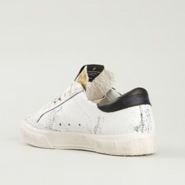 GOLDEN GOOSE(ゴールデングース)のゴールデングース ホワイトクラッシュ レザースニーカー38 レディースの靴/シューズ(スニーカー)の商品写真