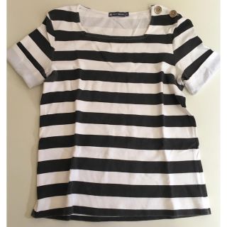 プチバトー(PETIT BATEAU)のPETIT BATEAU ボーダーカットソー(Tシャツ(半袖/袖なし))