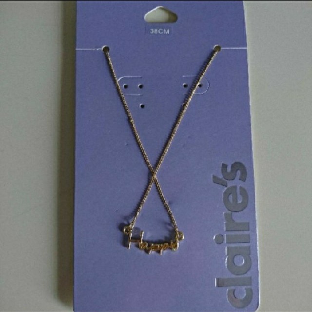 claire's(クレアーズ)のイニシャル ネックレスHappyネックレス レディースのアクセサリー(ネックレス)の商品写真