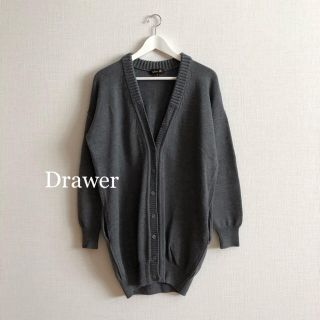 ドゥロワー(Drawer)の極美品⭐️定価58000円、Drawer ／ ドゥロワー、ウール カーディガン(カーディガン)