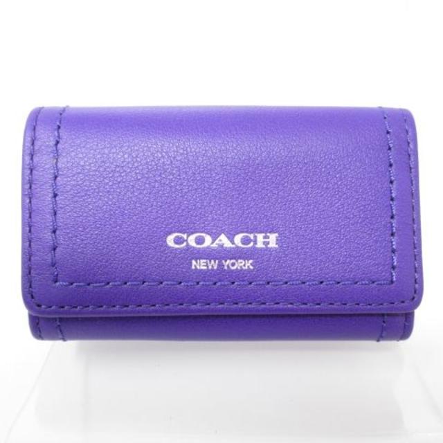 COACH - ☆お得！値下げ☆未使用☆コーチ 6連 キーケース 紫 の通販 by ...