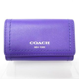 コーチ(COACH)の★お得！値下げ★未使用★コーチ　6連　キーケース　紫　(キーケース)